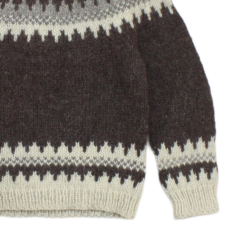 Mens Fair Isle Jumper Uk Made Shetland Wool