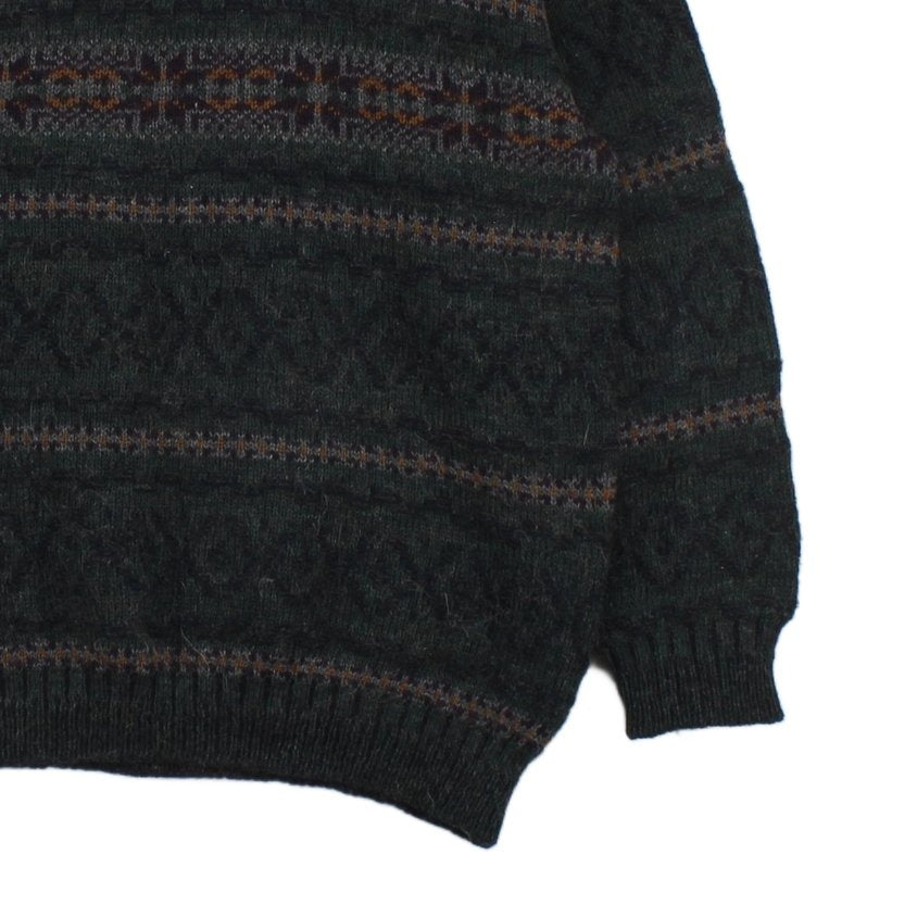 Mens Fair Isle Jumper Uk Made Wool Blend