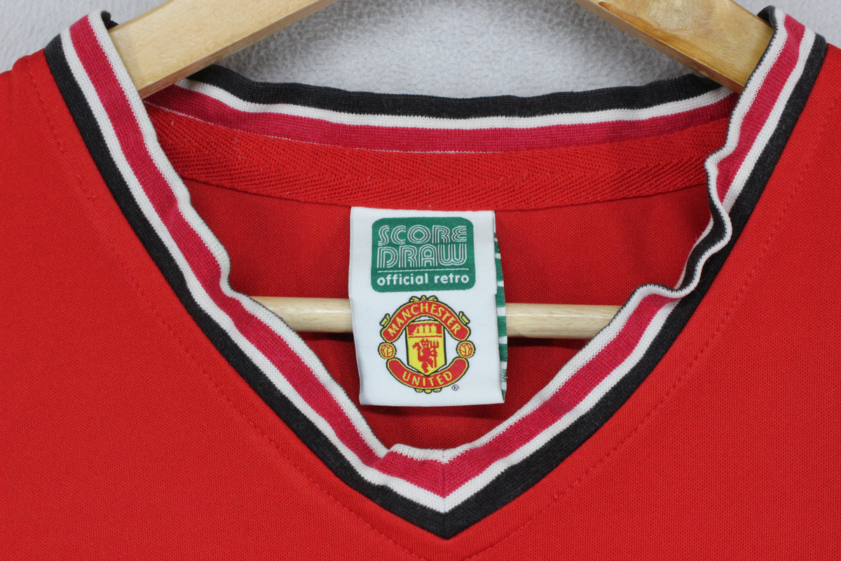 Mens Manchester United Football Shirt Retro Remake