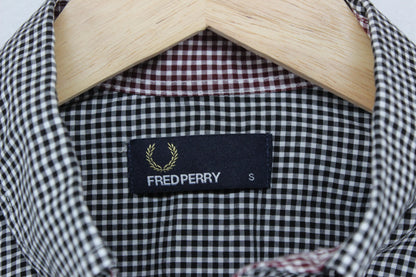 Mens Check Shirt Long Sleeve Button Up