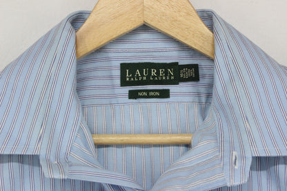 Mens Striped Shirt Long Sleeve Button Up