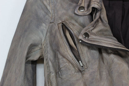 Womens Leather Jacket Biker Lamb Leather