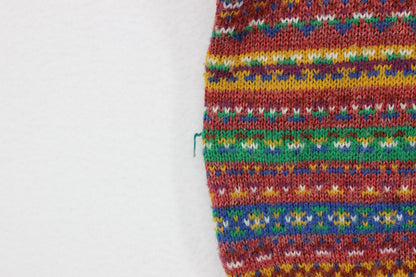 Womens Vest Jumper Retro Patterned