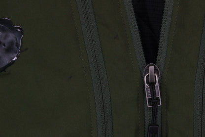 Mens Quilted Jacket Insulated Hooded Full Zip Outdoor