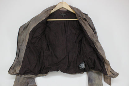 Womens Leather Jacket Biker Lamb Leather