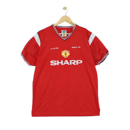 Mens Manchester United Football Shirt Retro Remake