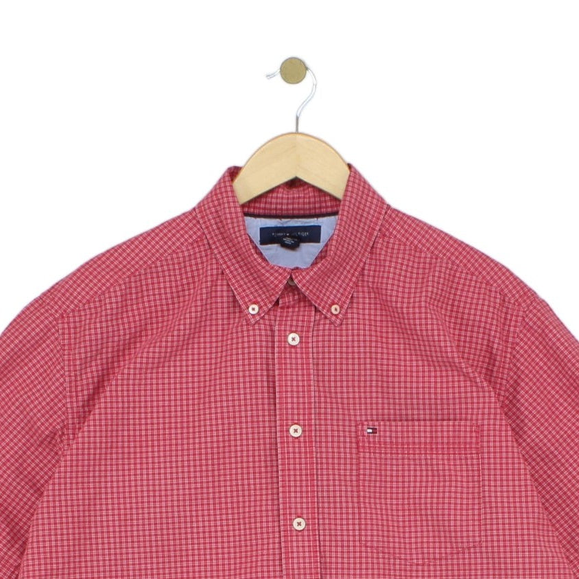 Mens Plaid Shirt  Casual Short Sleeve