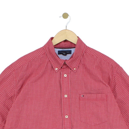 Mens Plaid Shirt  Casual Short Sleeve