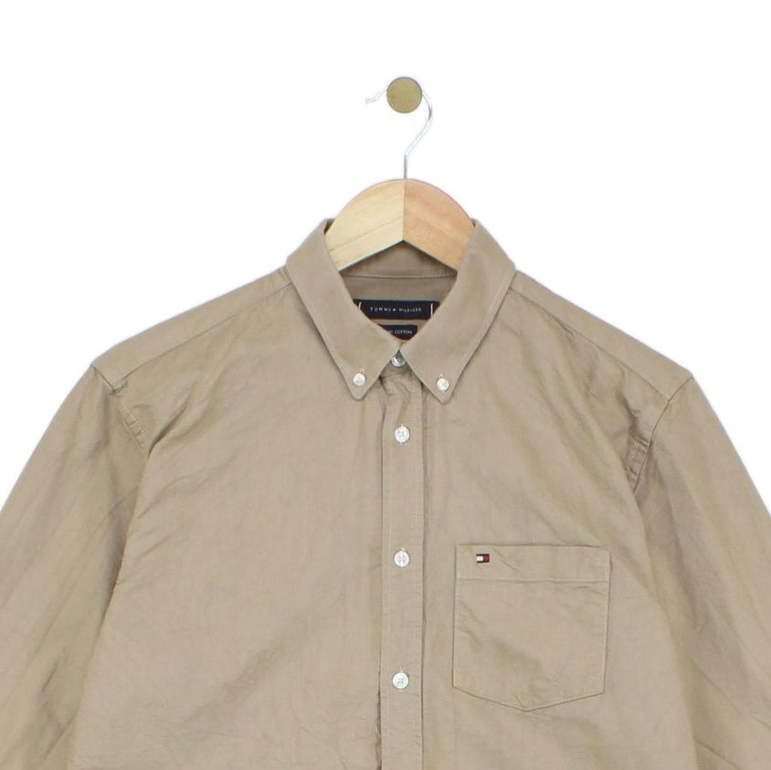 Mens Oxford Shirt Long Sleeve Classic Button Up