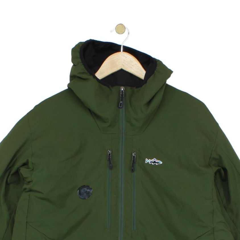 Mens Quilted Jacket Insulated Hooded Full Zip Outdoor