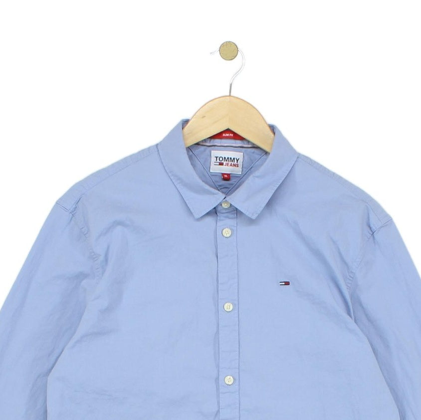 Mens Shirt Stretch Long Sleeve Slim Fit