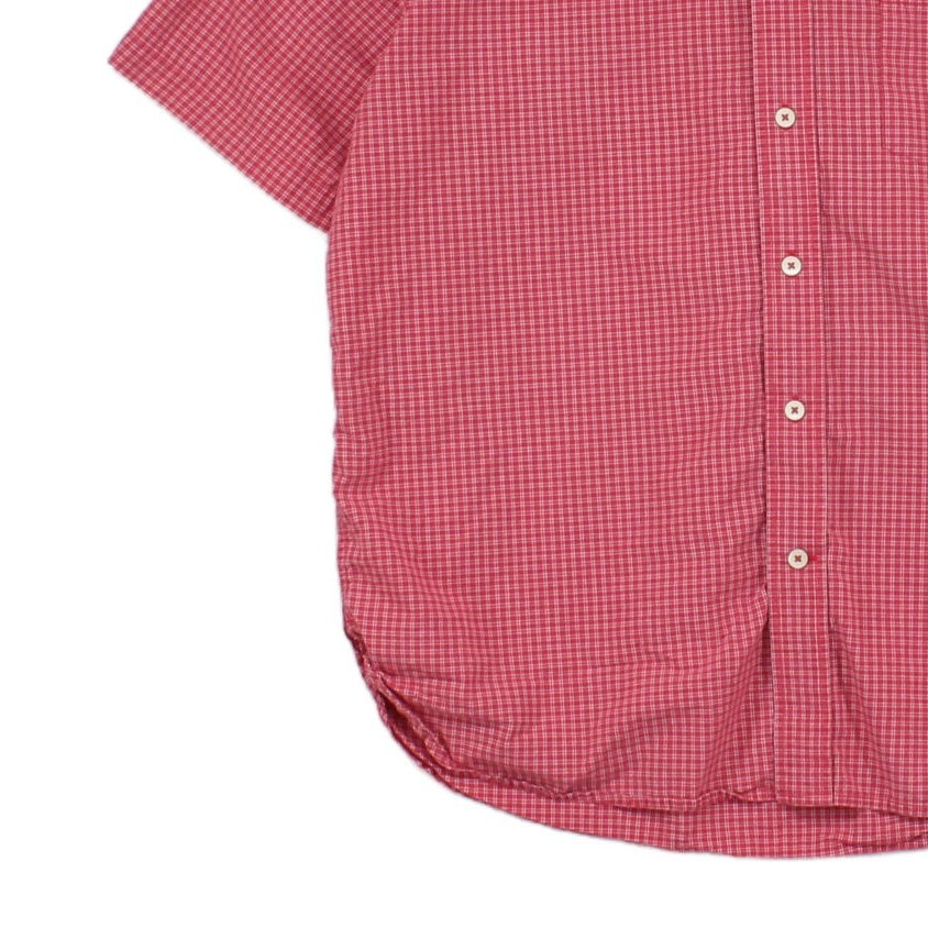 Mens Plaid Shirt  Casual Short Sleeve