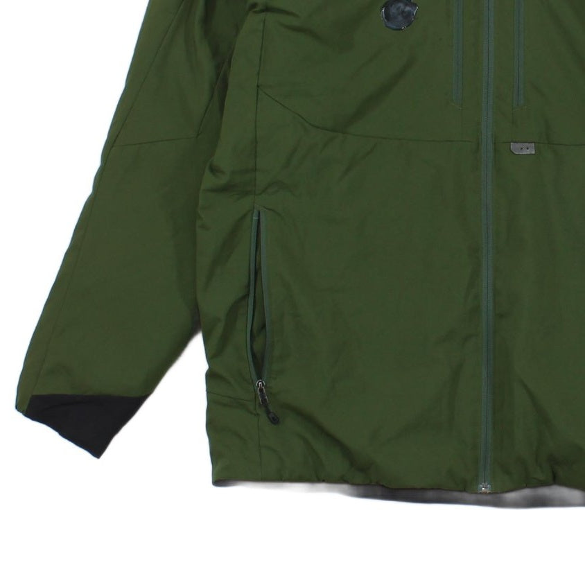 Mens Quilted Jacket Insulated Hooded Full Zip Outdoor