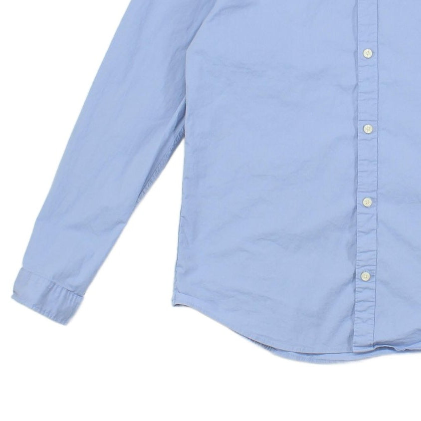 Mens Shirt Stretch Long Sleeve Slim Fit