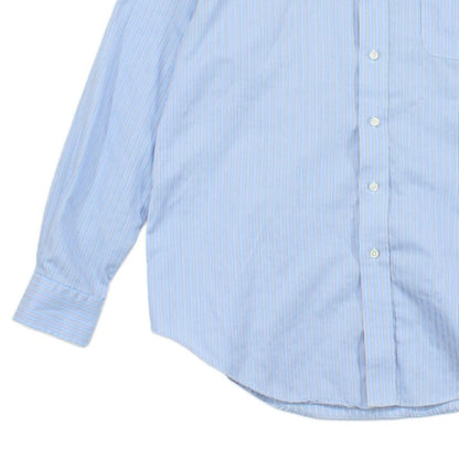 Mens Striped Shirt Long Sleeve Button Up