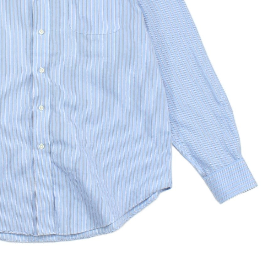Mens Striped Shirt Long Sleeve Button Up