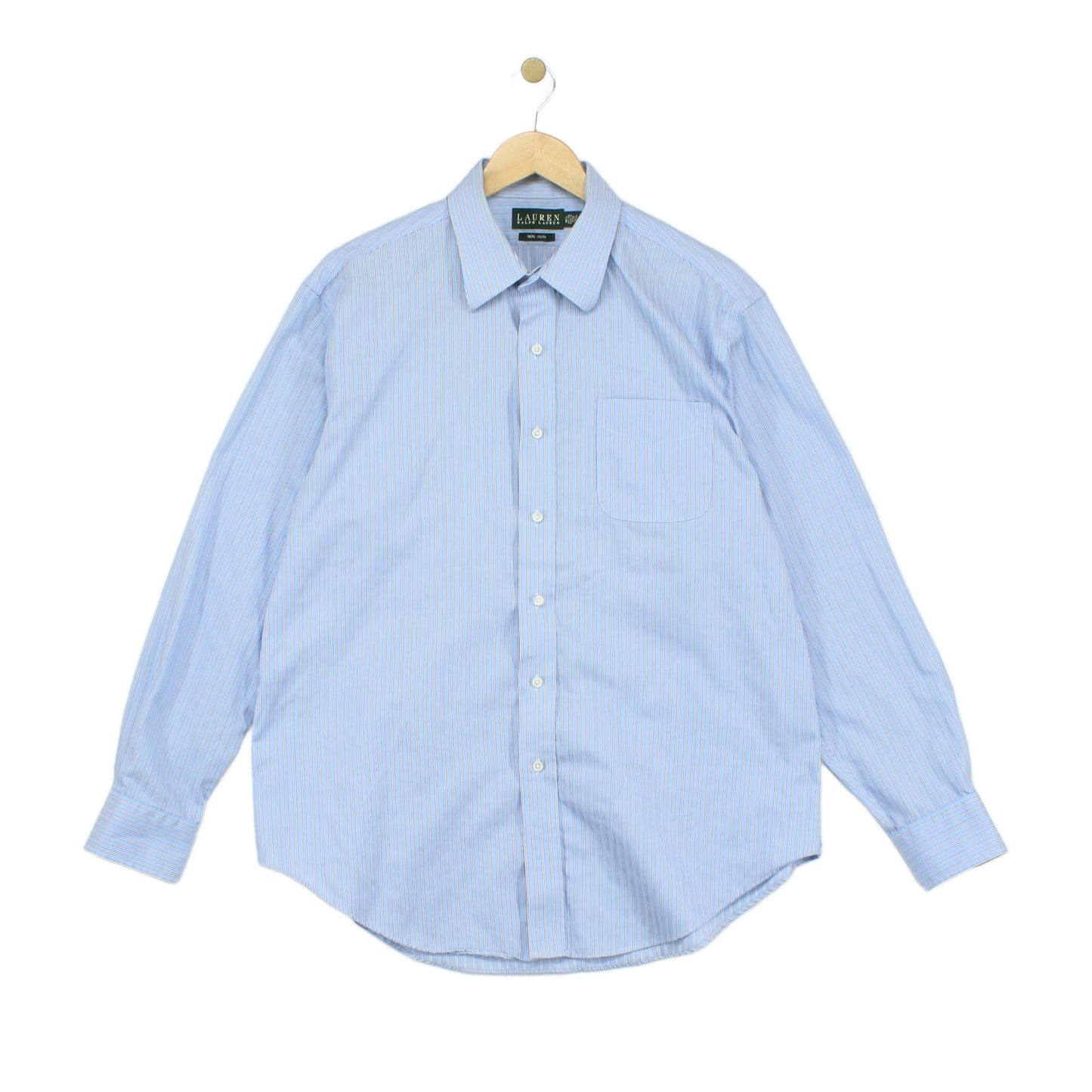 Mens Striped Shirt Long Sleeve Button Up