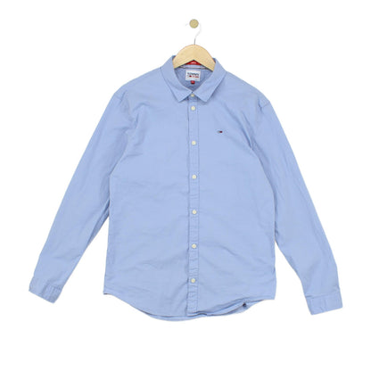 Mens Shirt Stretch Long Sleeve Slim Fit