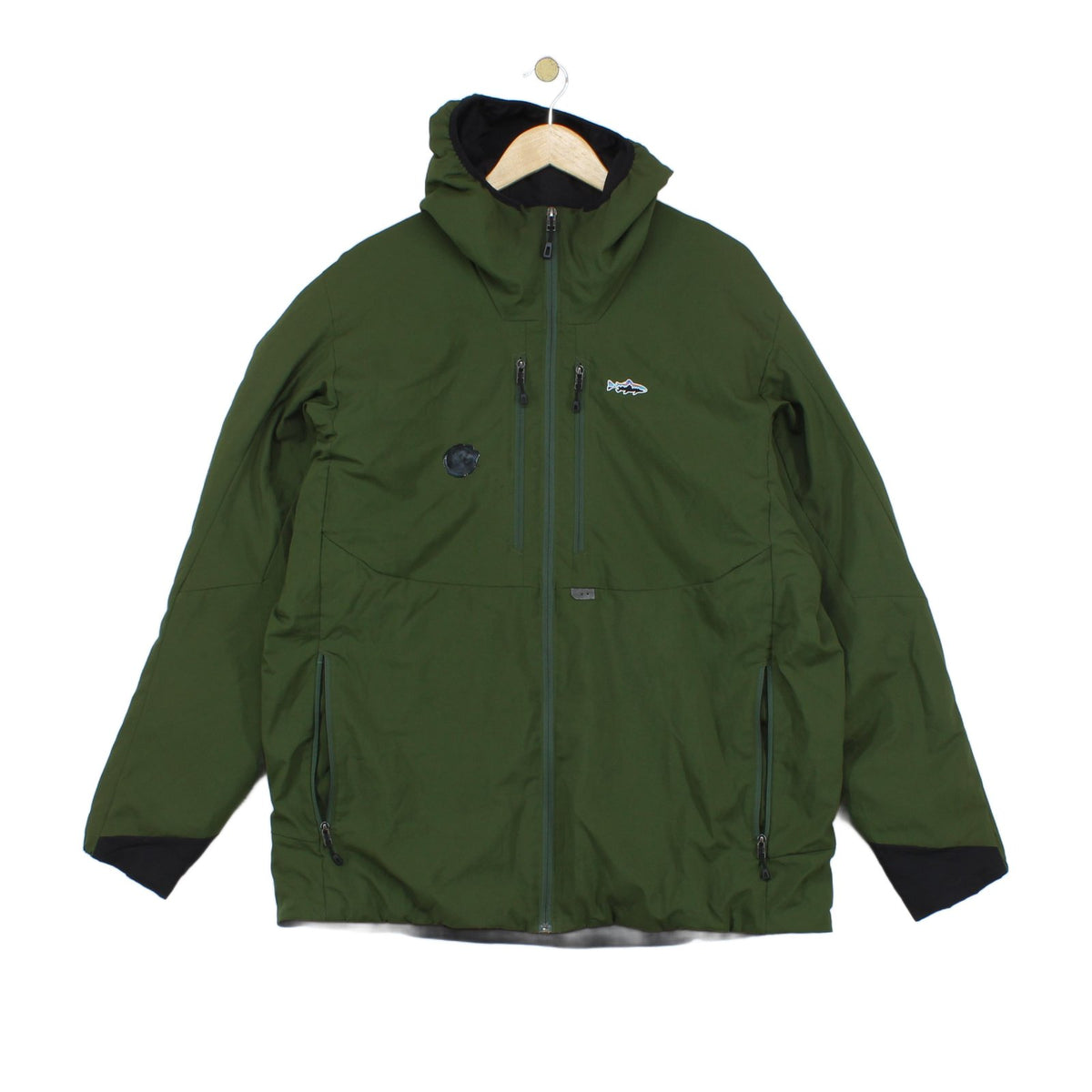 Mens Quilted Jacket Insulated Hooded Full Zip Outdoor