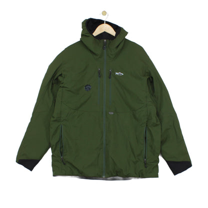 Mens Quilted Jacket Insulated Hooded Full Zip Outdoor