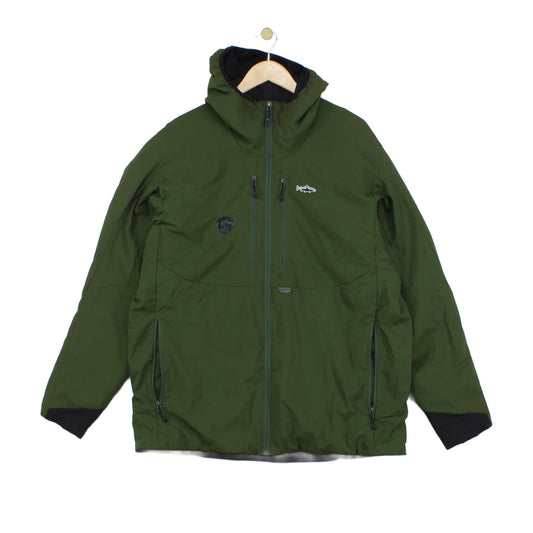 Mens Quilted Jacket Insulated Hooded Full Zip Outdoor