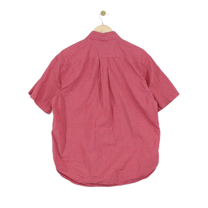 Mens Plaid Shirt  Casual Short Sleeve