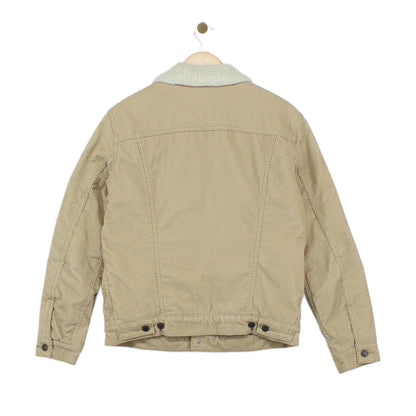 Mens Sherpa Corduroy Jacket Lined Trucker