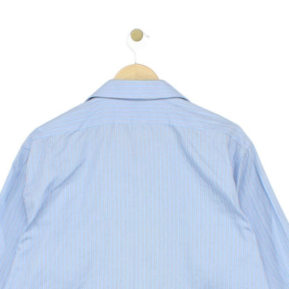 Mens Striped Shirt Long Sleeve Button Up