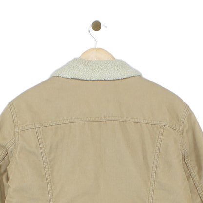 Mens Sherpa Corduroy Jacket Lined Trucker