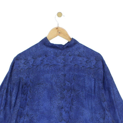 Mens Silk Abstract Shirt Button Up Relaxed Fit