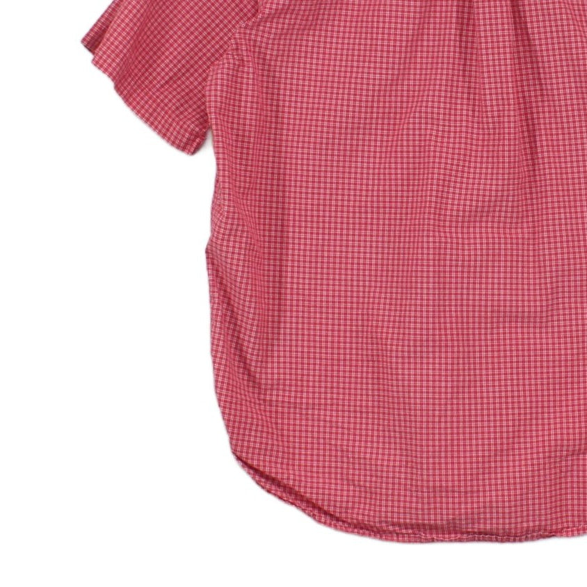 Mens Plaid Shirt  Casual Short Sleeve