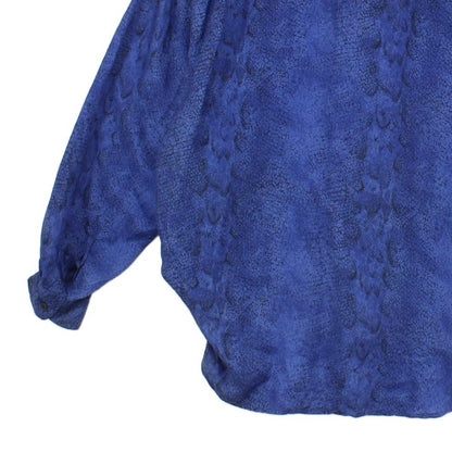 Mens Silk Abstract Shirt Button Up Relaxed Fit
