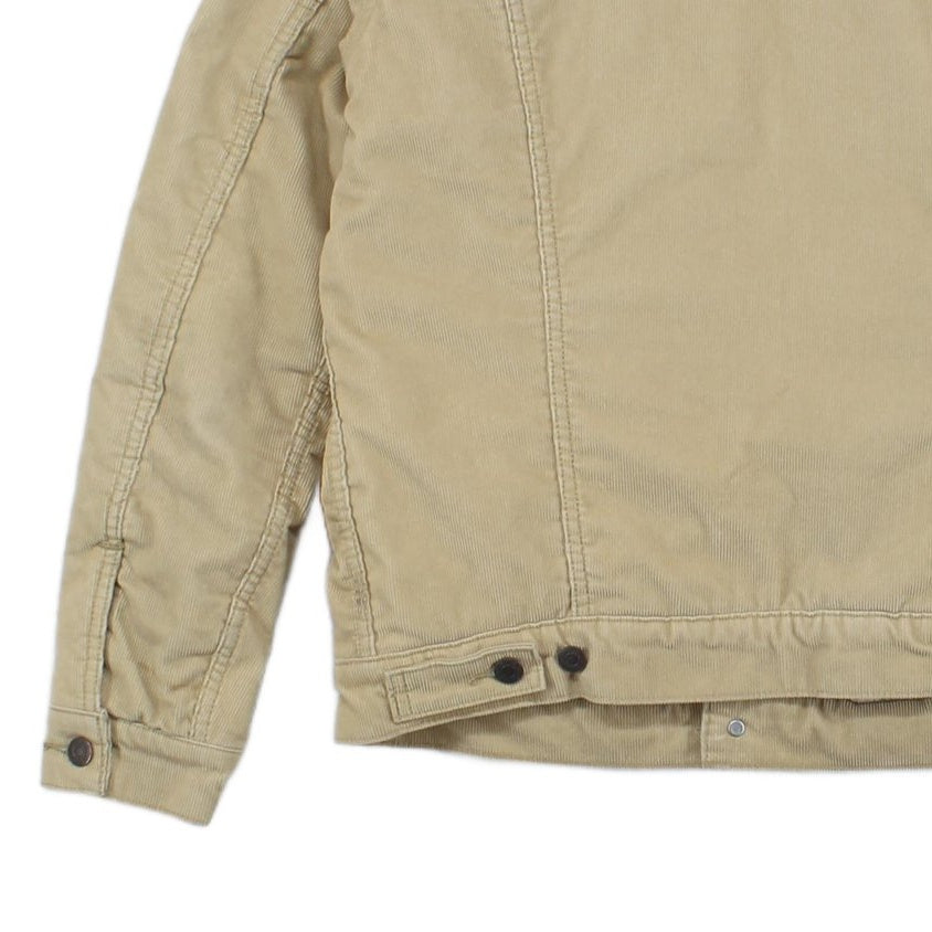 Mens Sherpa Corduroy Jacket Lined Trucker