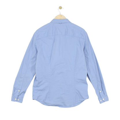 Mens Shirt Stretch Long Sleeve Slim Fit