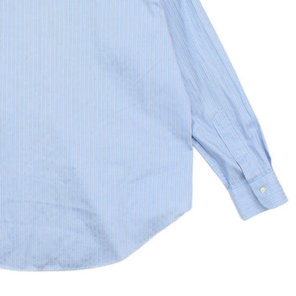 Mens Striped Shirt Long Sleeve Button Up