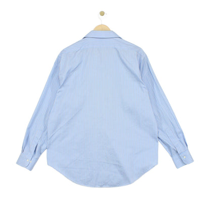 Mens Striped Shirt Long Sleeve Button Up