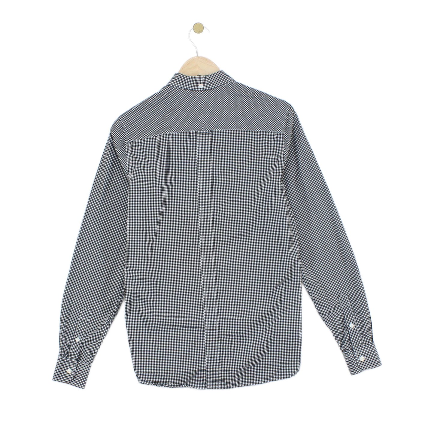 Mens Check Shirt Long Sleeve Button Up