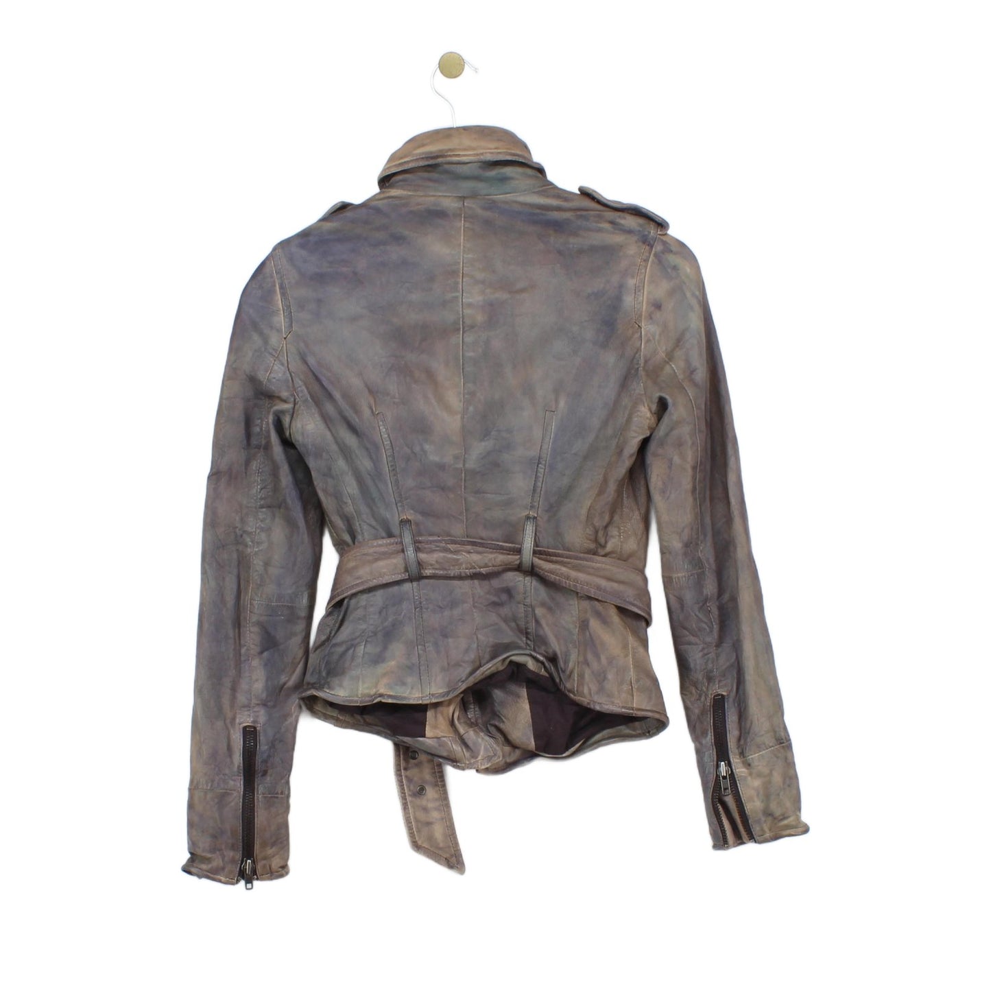 Womens Leather Jacket Biker Lamb Leather