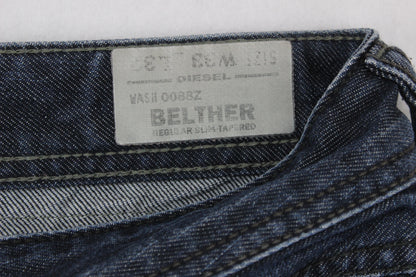 Mens Belther Jeans Slim Tapered Denim