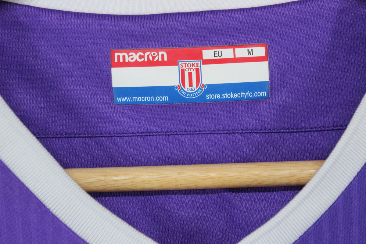 Mens Stoke City Football Shirt #40 Mills Away Jersey