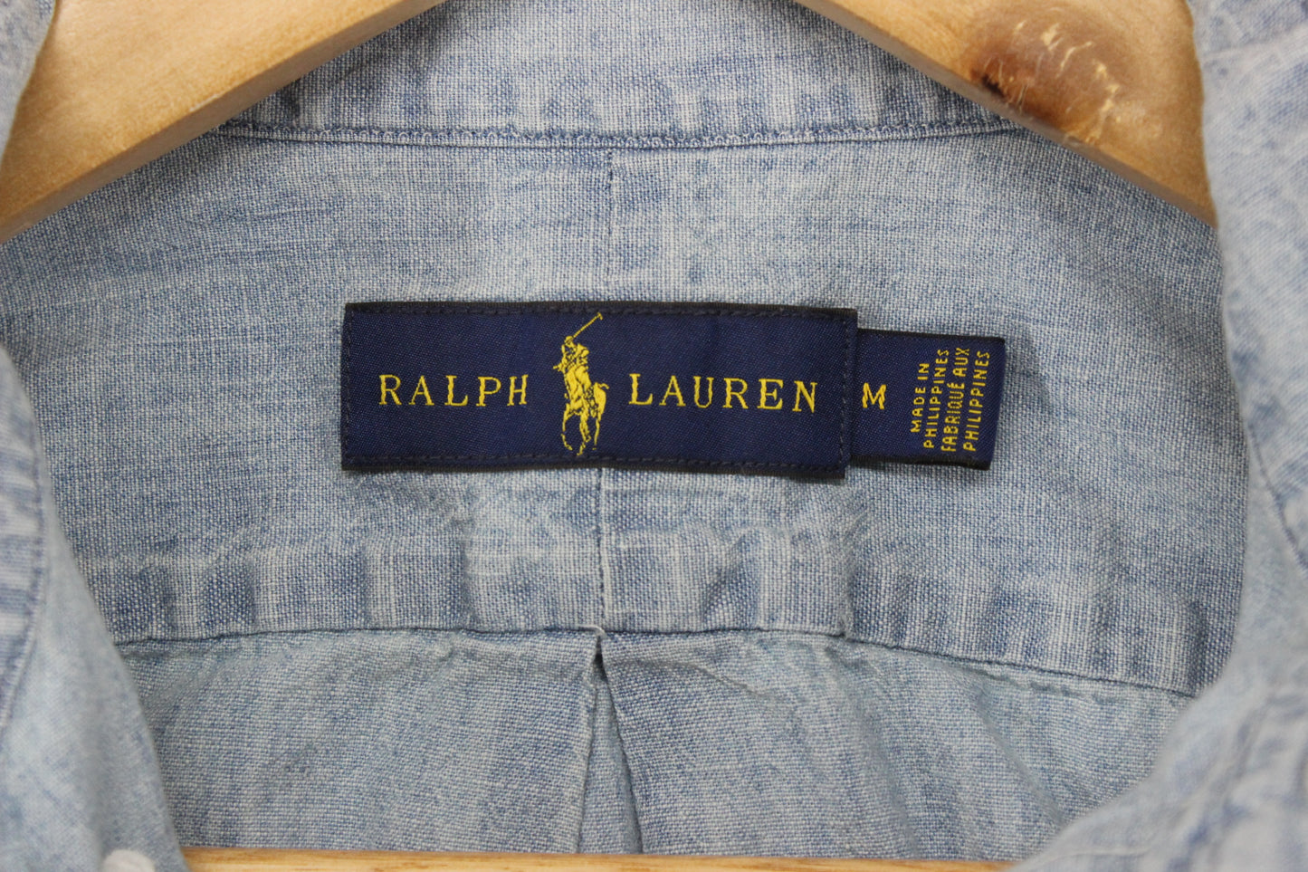 Mens Chambray Shirt Short Sleeve Button Down