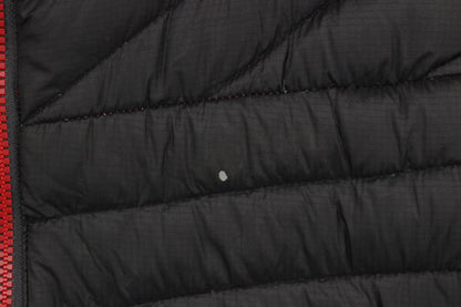 Mens Quilted Jacket Down Hooded Full Zip Lining