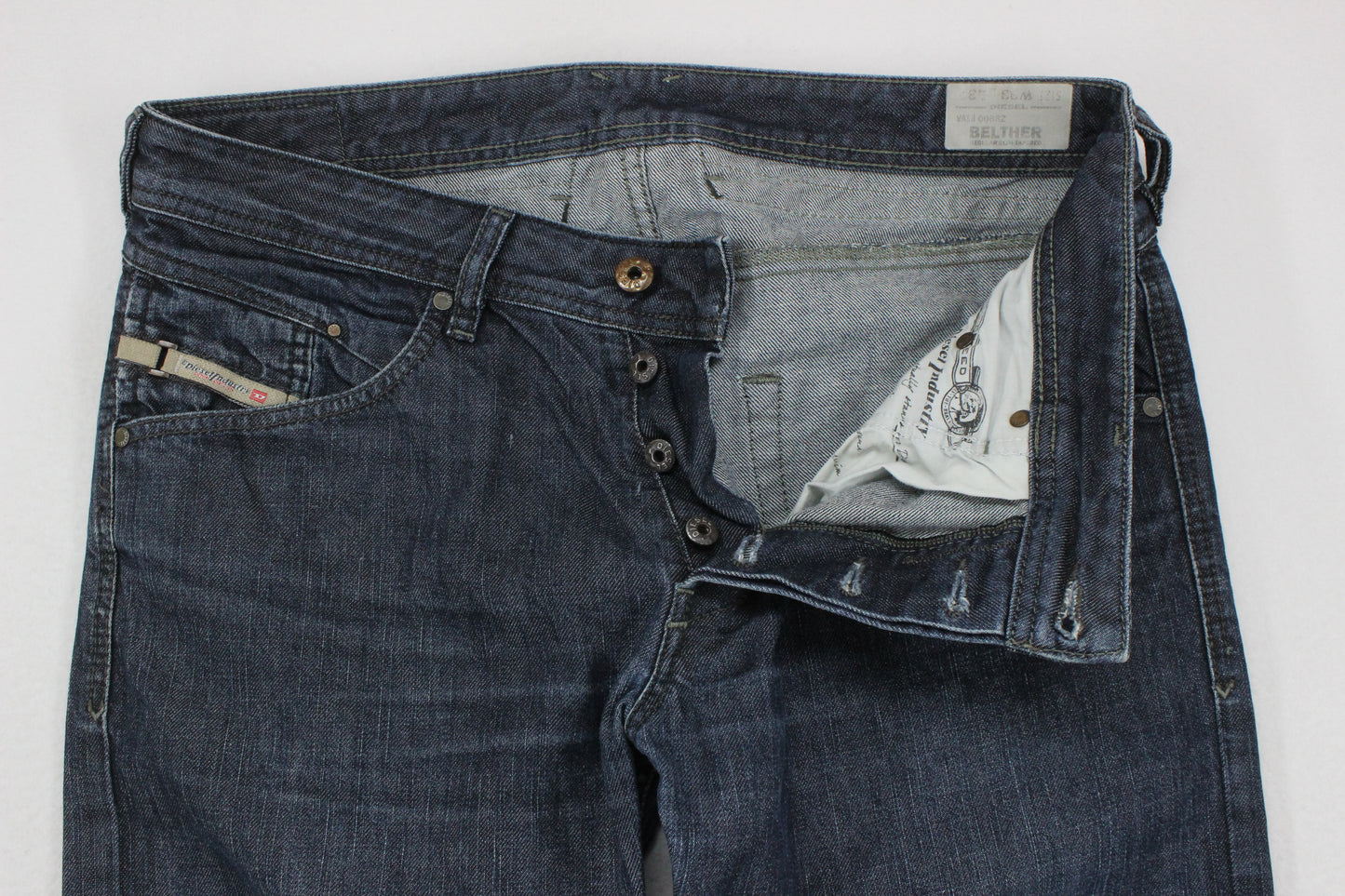 Mens Belther Jeans Slim Tapered Denim