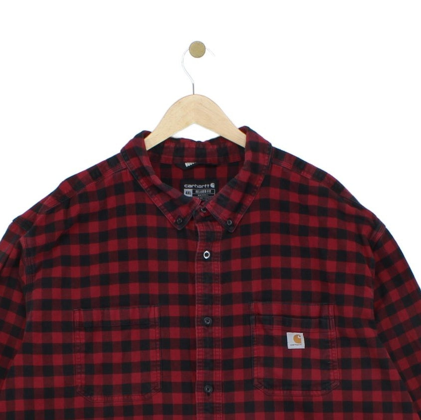 Mens Plaid Shirt Flannel Relaxed
