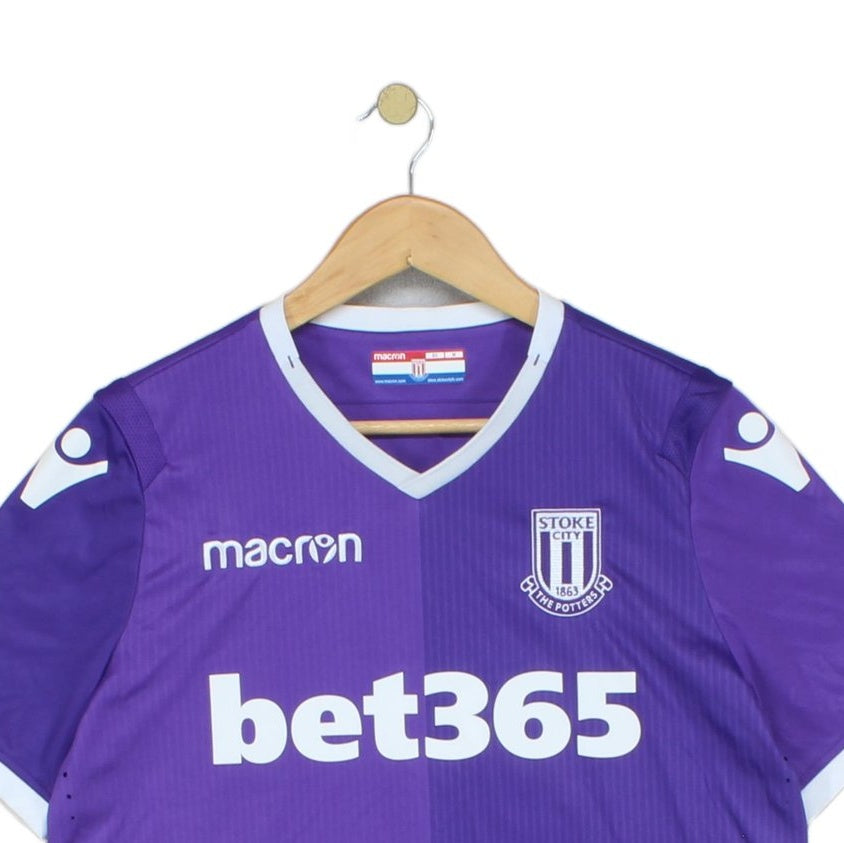 Mens Stoke City Football Shirt #40 Mills Away Jersey