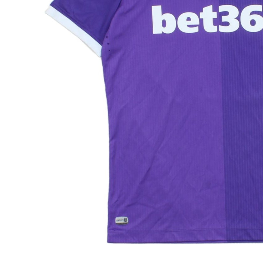 Mens Stoke City Football Shirt #40 Mills Away Jersey