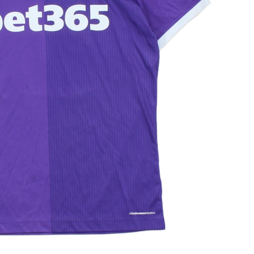 Mens Stoke City Football Shirt #40 Mills Away Jersey
