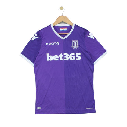 Mens Stoke City Football Shirt #40 Mills Away Jersey