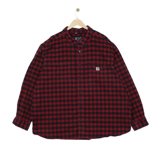 Mens Plaid Shirt Flannel Relaxed