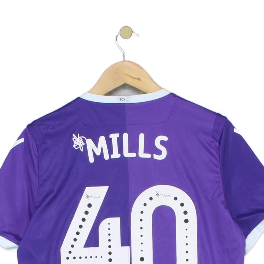 Mens Stoke City Football Shirt #40 Mills Away Jersey